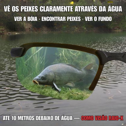 [Tecnologia Alemã] Óculos Polarizados de Pesca Masculinos – Perfeitos para Ver Peixes e o Fundo da Água nos Lagos
