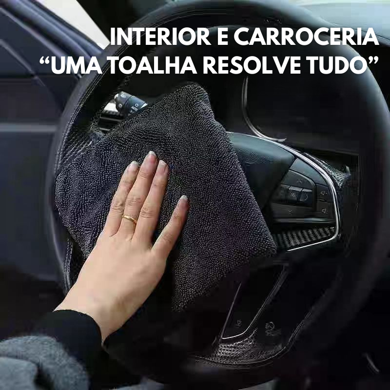 BestSeller™ - Toalha De Microfibra Superfine 650GSM Para Lavagem De Carros – Super Absorção, Uso Multifuncional, Macia E Anti-Riscos