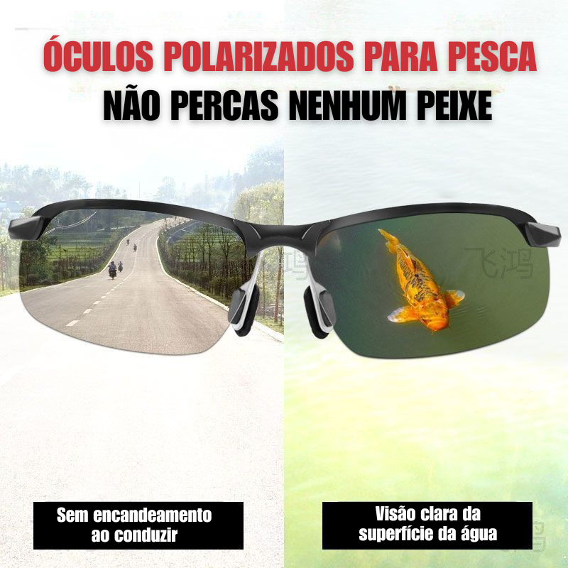 [Tecnologia Alemã] Óculos Polarizados de Pesca Masculinos – Perfeitos para Ver Peixes e o Fundo da Água nos Lagos