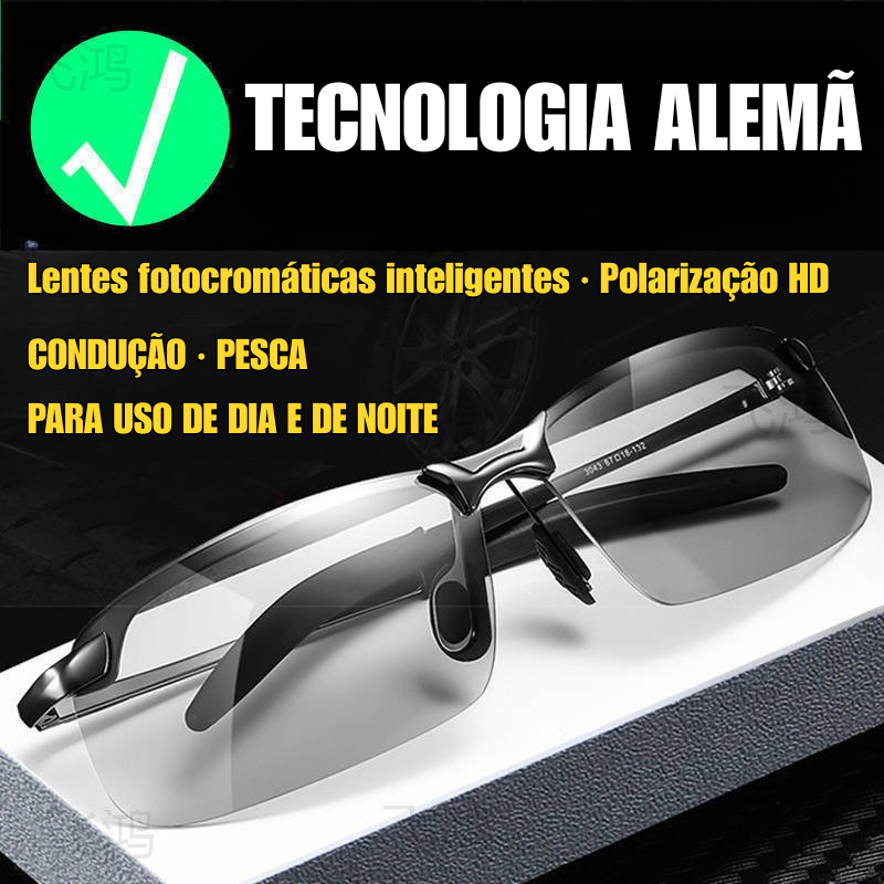 [Tecnologia Alemã] Óculos Polarizados de Pesca Masculinos – Perfeitos para Ver Peixes e o Fundo da Água nos Lagos