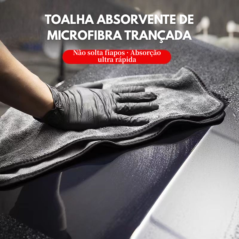 BestSeller™ - Toalha De Microfibra Superfine 650GSM Para Lavagem De Carros – Super Absorção, Uso Multifuncional, Macia E Anti-Riscos
