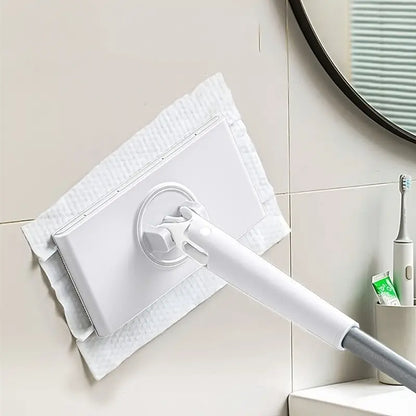 Mini Mop com Troca de Pano, Design do Cabo de Empurrar-Puxar com Toalha Descartável