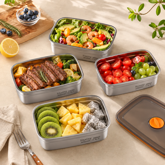 SnainyBox™ 316 – Recipiente com válvula de vácuo para alimentos – 1000 ml