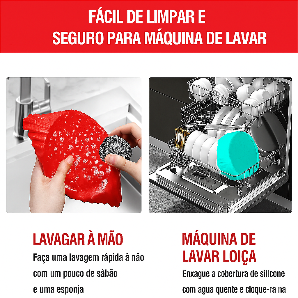 Bandeja de Silicone Inteligente e Multifuncional – Antiaderente, Resistente ao Calor, Compatível com Todos os Tipos de Equipamentos