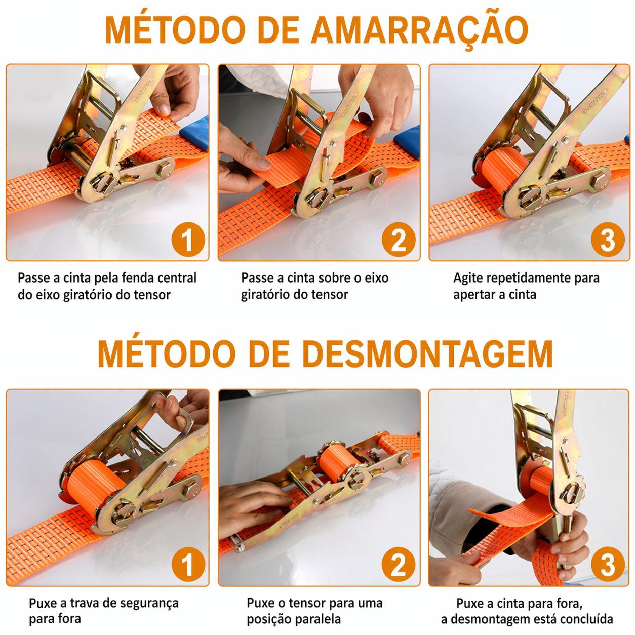 Correia de Catraca Reforçada – Fixe Cargas em Segundos