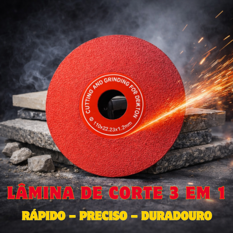 Disco diamantado 3 em 1 – corta, lixa e modela todos os materiais
