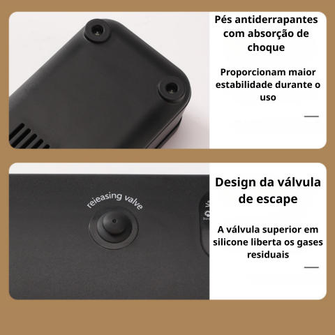 Máquina de selagem a vácuo para alimentos – conservação prolongada – inclui 100 sacos de vácuo grátis