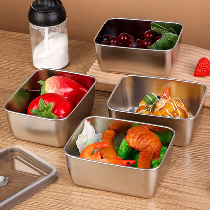 Bandeja Mini Premium de Aço Inoxidável em Estilo Japonês (13x10x5cm)