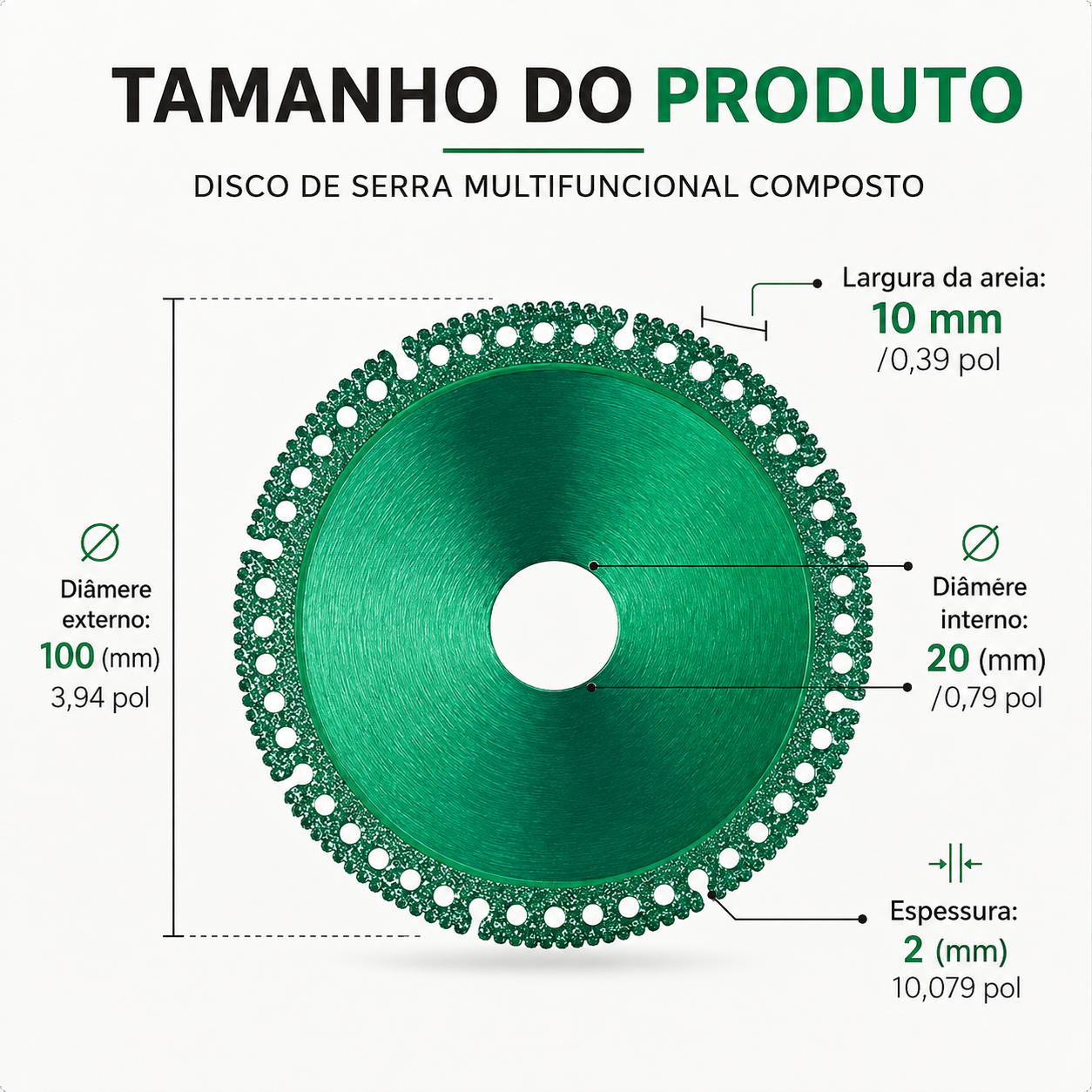 Disco de Corte e Desbaste Indestrutível em Diamante – Um Disco, Todos os Materiais